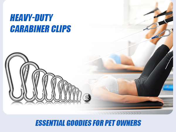 304 Stainless Steel Snap Hooks carabiner Heavy Duty Spring Snap Hook Carabiner Clips from M4 to M14