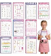 TICIAGA Kids Pretend Play Notepads - 10PCS Pink 4x6 In Playtime Pad Included Bakery Nail Salon Ve...