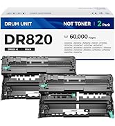 DR820 Drum Unit (Not Toner) 2-Pack Printer Replacement for Brother DR-820 Imaging Drum Compatible...