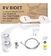 Terapaton RV Bidet Toilet Seat Attachment, RV Bidet for Camper Toilet with Dual Nozzles, Self/Rea...
