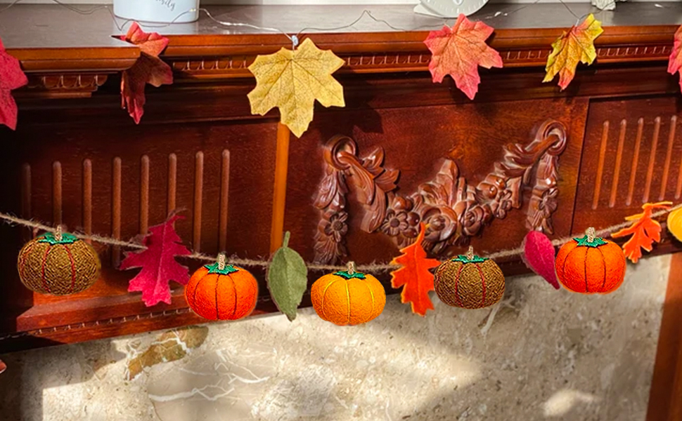 Felt Pumpkin Garland 2