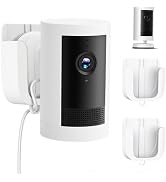 No Drill Wall Mount for Ring Outdoor Cam Plus, Adhesive Indoor Camera Mount with Strong Tape and ...