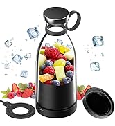 OTPEIR Personal Size Blender, Portable Blender, Battery Powered USB Blender (Black)