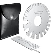 TOOGOND Professional Wire Gauge Measuring Tool, Metal Gauge Thickness Tool, Stainless Steel Metal...