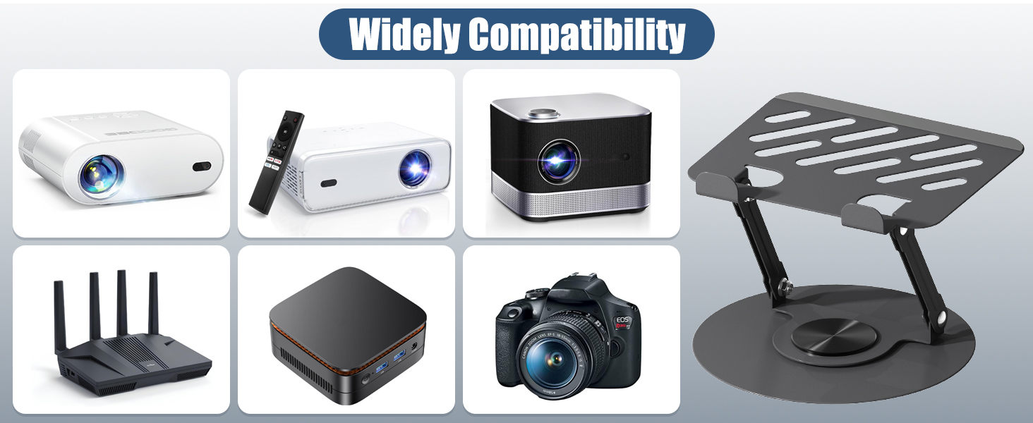 Rotatable and Foldable Desk Projector Mounts