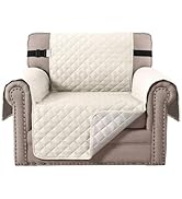 H.VERSAILTEX Chair Slipcover Reversible Chair Cover Water Resistant Couch Cover Washable Chair Co...