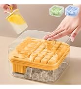 2 in 1 Popsicle & Mini Ice Cube Trays For Freezer Pop Maker Molds Lid & Bin | 5 Ice Pop Popsicles...