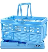 ZHJINGYU crates for storage,plastic baskets for organizing,collapsible shopping basket,foldable c...