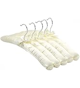 Padded Hangers for Women Clothing Satin Hangers Padded Hanger for Sweaters Non Slip Padded Clothe...
