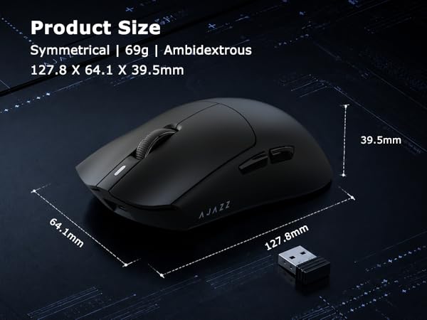 ambidextrous gaming mouse