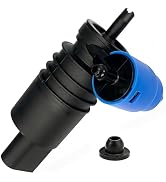 KoiLuvGo Windshield Washer Fluid Pump Replacement with Grommet, Spray Front Windshield Wiper Pump...