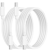 USB C to USB C Cable for MacBook/iPad/Samsung,2 Pack 60W Usbc to Usbc Cord 6 feet,Type Charging C...