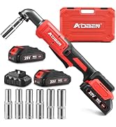 AOBEN 3/8" Brushless Right Angle Wrench for Auto Repair &Tight Space | 135ft-lbs Variable Speed ,...