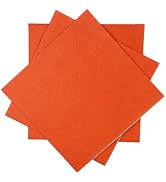 Surprisist 240 Count Dinner disposable Napkins Paper OrangeRed Napkin for Cocktail Birthday, Wedd...