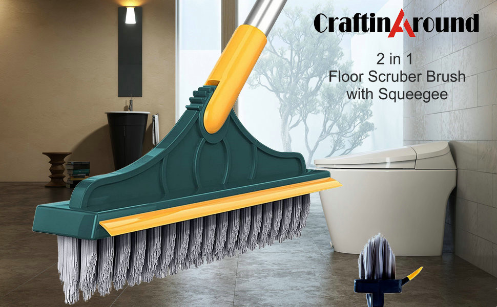 2 in 1 floor scrub brush
