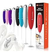 Electric Milk Frother Handheld For Coffee, Upgraded Motor Electric Whisk Durable Low Noise Mini D...