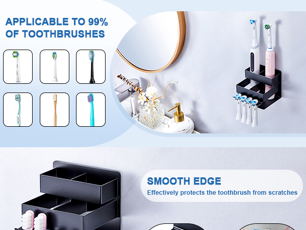 toothbrush wall mount io brush head holder