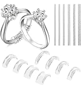 Ring Sizers for Loose Rings, 14 Pack Invisible Ring Size Adjuster Silicone, Ring Guards Spacer Ti...