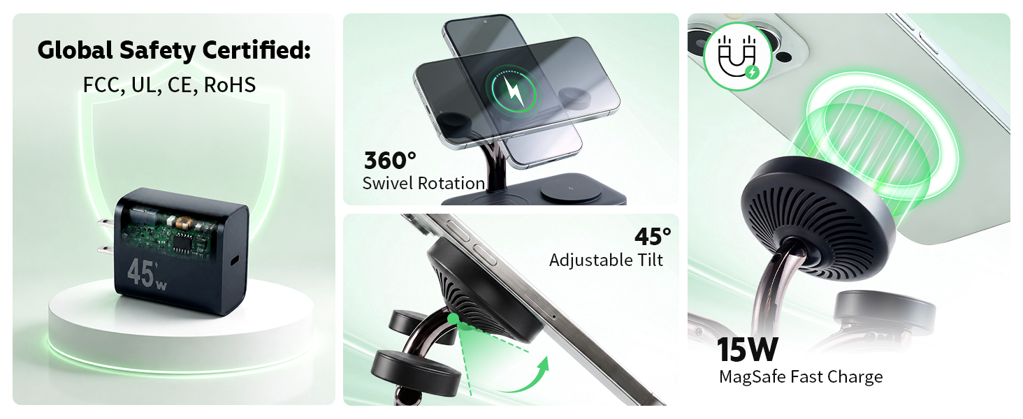 45W 5-in-1 Magnetic Charging