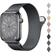 BELONGME Mesh Metal Loop Compatible with Apple Watch Band 40mm 41mm 38mm 44mm 45mm 49mm Series Ul...