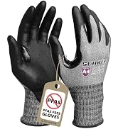 Schwer AIR-SKIN Cut Resistant Gloves AR5918 with Extreme Lightweight&Thin, ANSI A4 Wire Metal Glo...