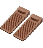uxcell 2 Pcs Door Stoppers for Bottom of Door, Rubber Stackable Door Stopper Wedge Anti-Slip, 1.5...