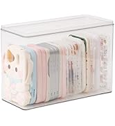 FABROK Large Cell Phone Case Organizer, Clear Storage Bin with Lid for Phone Basic Cases and Elec...