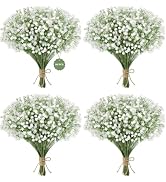 80 Pcs Babys Breath Artificial Flowers,Baby Breath Flowers Artificial Bulk | Real Touch White Gyp...