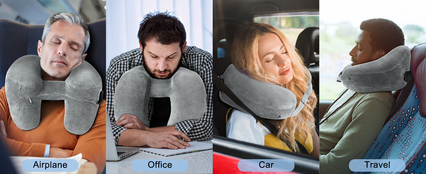 What is the H-shape design ? 360° all-around support to keep your head stable even while asleep.
