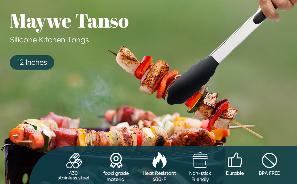 Maywe Tanso kitchen tongs cooking tongs