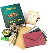 Manifestation Kit with Fire Paper & Wax Seal Stamps – Sigil Ritual Tools for Writing, Sealing & R...