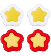 GORGECRAFT 4PCS 2 Colors Star Thumb Grips Cute Silicone Joystick Caps Analog Joy Con Stick Protec...
