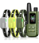 Shock Collar for Dogs 3 Pack - 4500FT Dog Training Collar with Remote | 3 Channel Rechargeable E ...