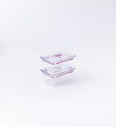 Prepara LatchLok Click 1.9 Cup Food Storage Container, Set of 2 - Rose