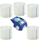 MJUNM Heavy Duty Clear Packing Tape - Quiet Moving Tape for Packing Boxes, 6 Rolls Packaging Tape...