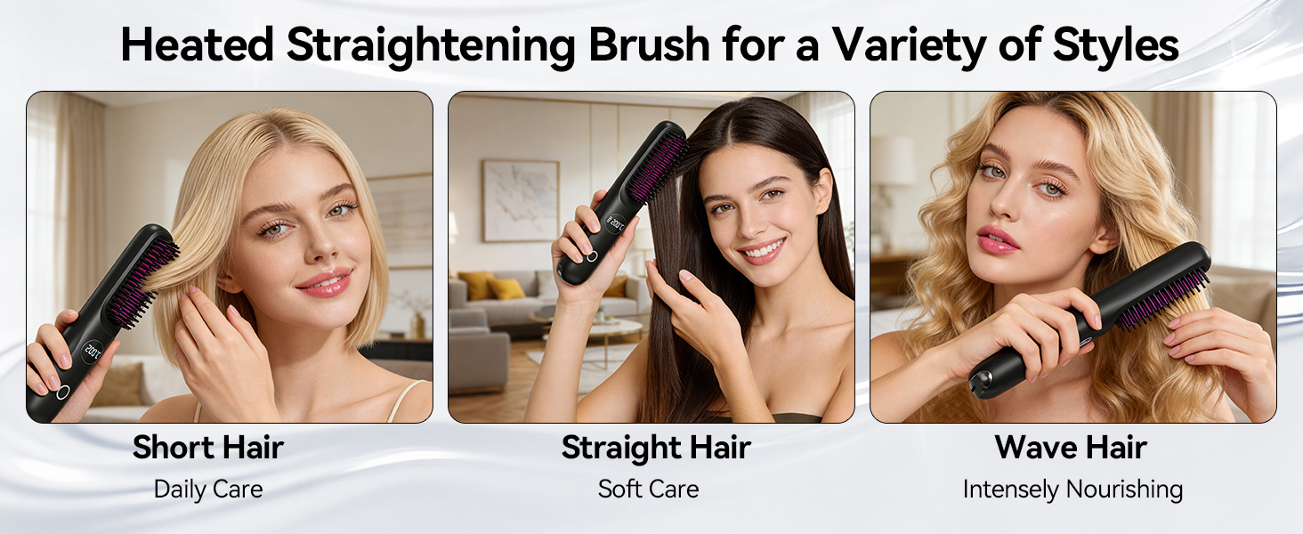 hair straightener brush