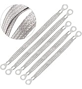 Taiss 5PCS Vehicle Grounding Straps,2pcs 13" x 1/2" and 3pcs 10"x 1/2" Ground Strap Automotive,Br...