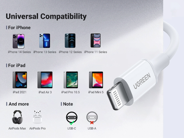 USB C to lightning Cable