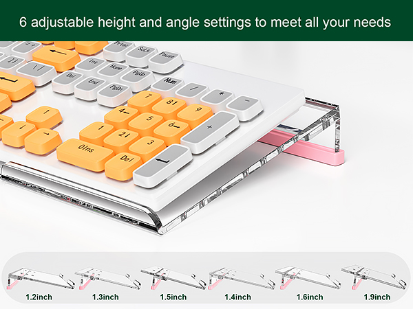 adjustable computer acrylic keyboard stand