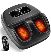 EaseZen Shiatsu Foot Massager with Heat & Cordless Remote - 2026 Upgraded Deep Kneading Massage f...