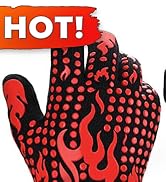 BBQ Grill Gloves Heat Resistant Gloves - Grilling Gloves Heat Resistant BBQ Gloves Heat