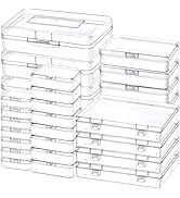 Mauproy 28 Pack Mixed Sizes Small Plastic Storage Containers, Mini Rectangular Small Items Organi...