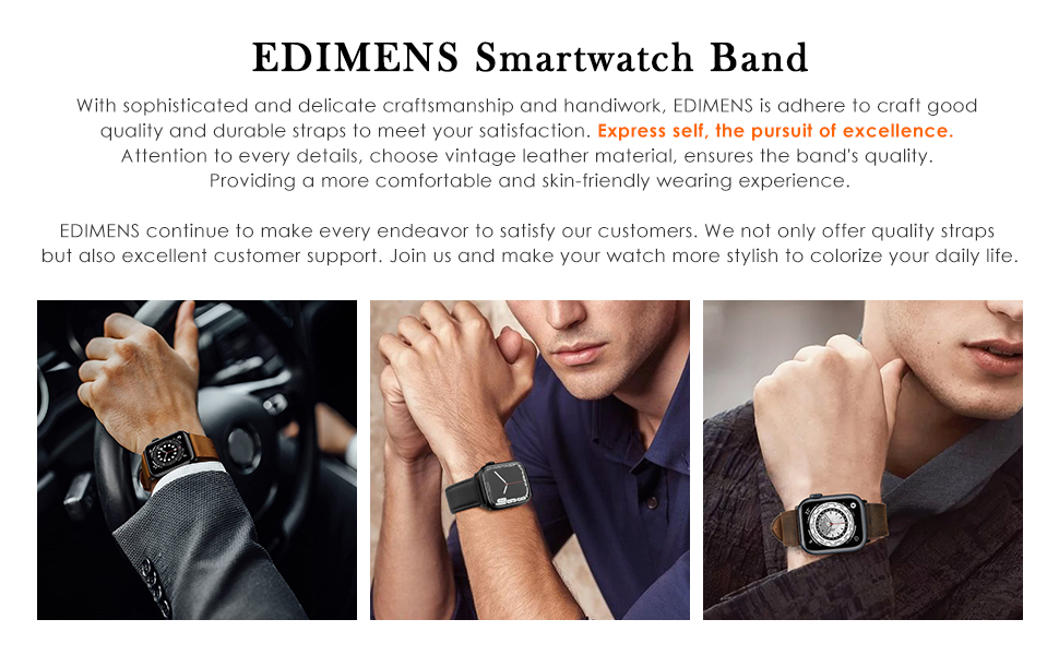 apple watch band 42mm 44mm 45mmm leather men women apple watch series 7 6 5 4 3 2 1 SE bands strap