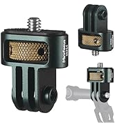 Aluminum Camera Tripod Mount Adapter, 1/4"-20 Camera Mount for GoPro Hero 12/11/10/9/8/7 Insta360...