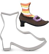 LILIAO Witch's Shoes Cookie Cutter for Halloween - 3.7 x 3 inches - Stainless Steel