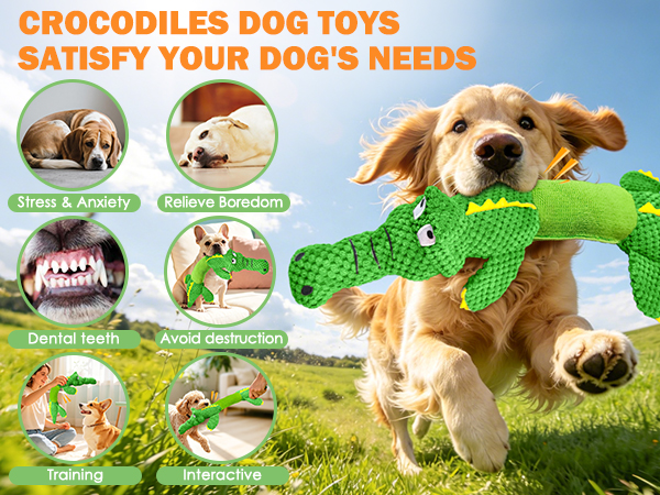 crocodile dog toys