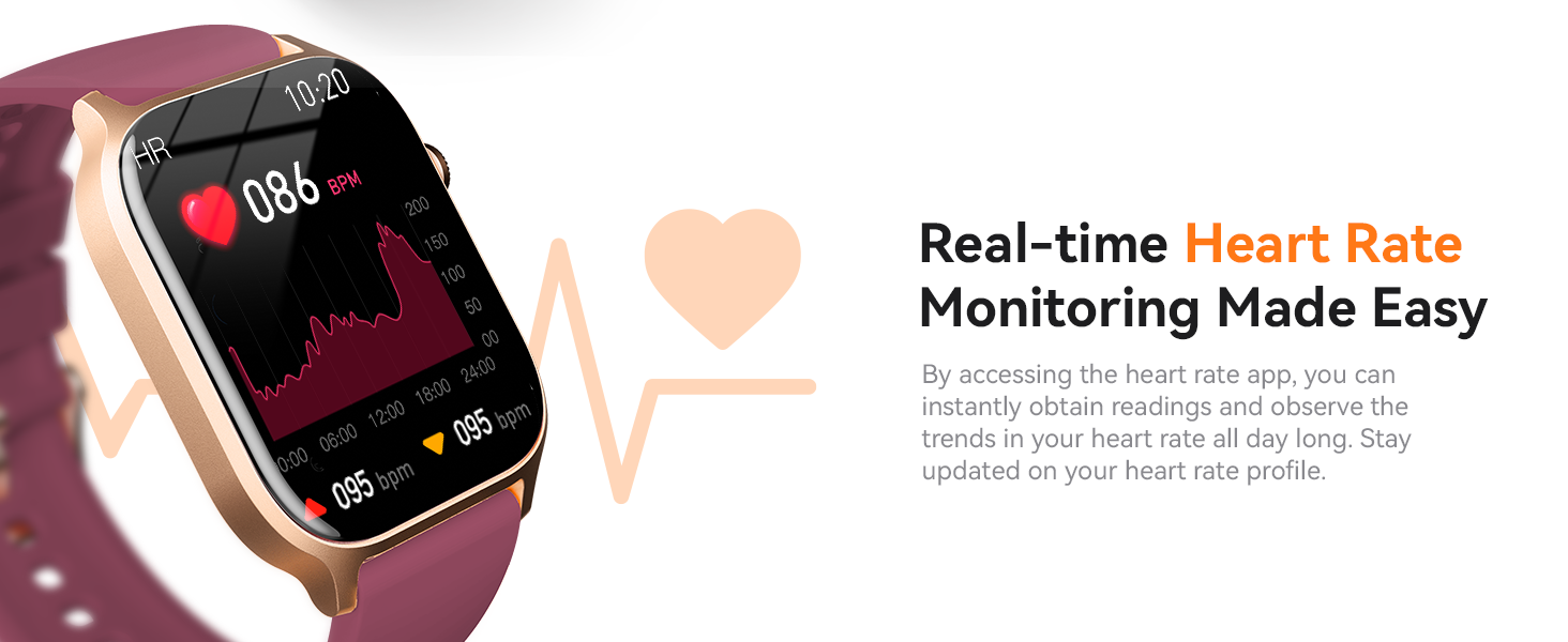 Smart watch- Real-time heart rate monitor