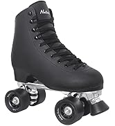 Nattork Roller Skates for Women, PU Leather High-top Quad Skates for Beginner, Indoor Outdoor 4 W...