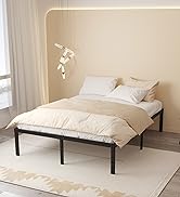 Maenizi 12 Inch Bed Frame Queen Size No Box Spring Needed, Heavy Duty Queen Platform Metal Bed Fr...