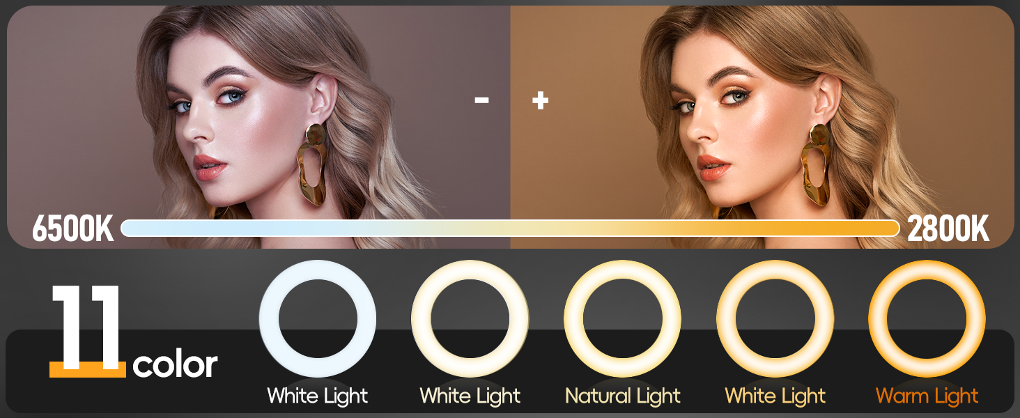 Multiple color temperatures can be adjusted